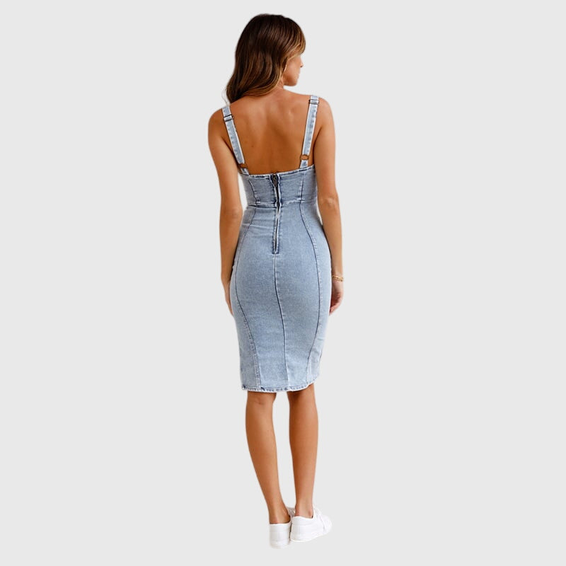 Hera - Denim camisole dress