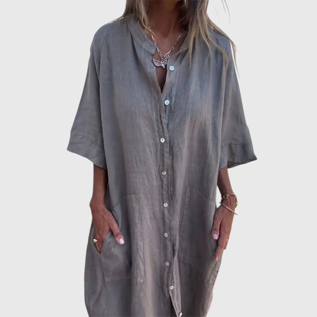Phoebeaia - Graceful Shirt Dress