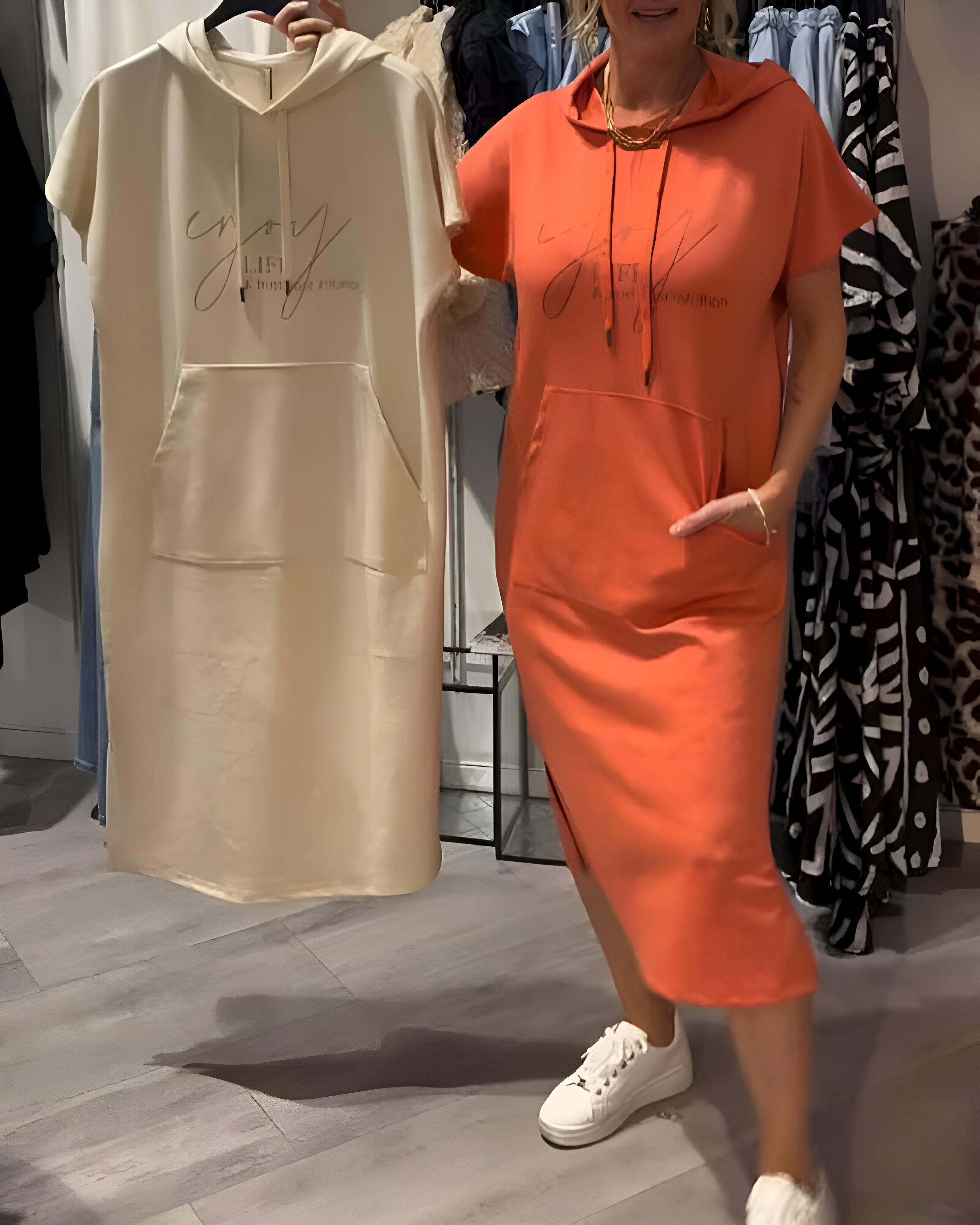 Penelope - Casual Hoodie Dress