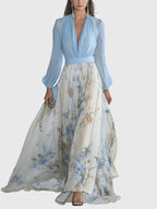 Calypsoessa - Long Dress with Floral Print