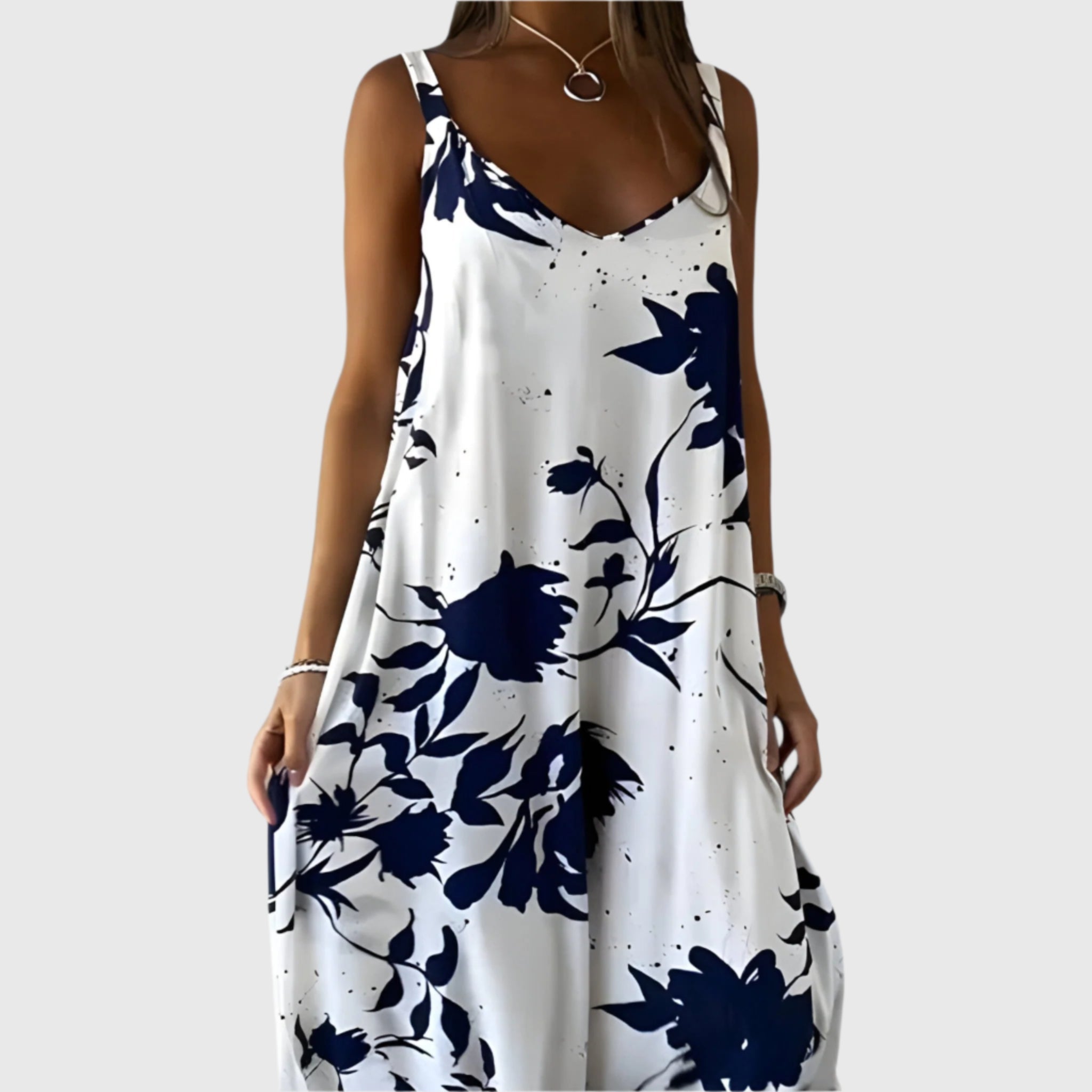 Altheaaia - Floral Sleeveless Summer Dress