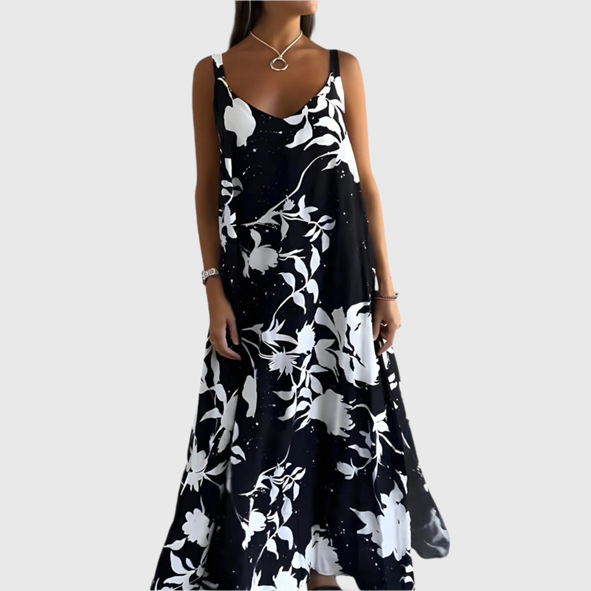 Altheaaia - Floral Sleeveless Summer Dress
