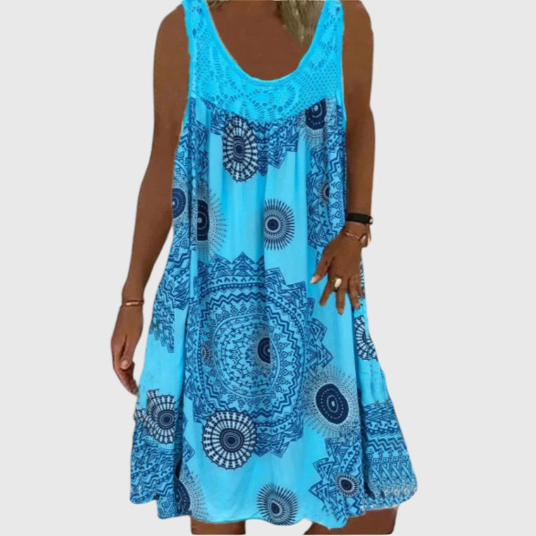 Iris - Ladies Sleeveless Comfortable Mini Dress