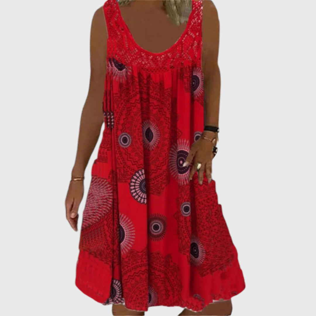 Iris - Ladies Sleeveless Comfortable Mini Dress