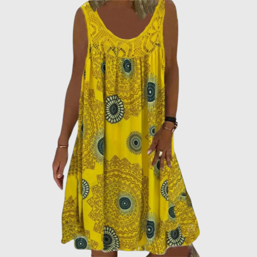 Iris - Ladies Sleeveless Comfortable Mini Dress