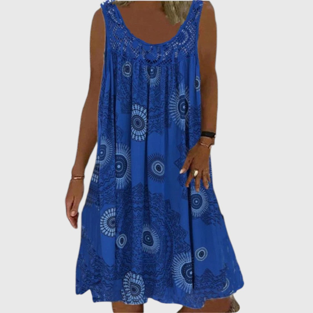 Iris - Ladies Sleeveless Comfortable Mini Dress