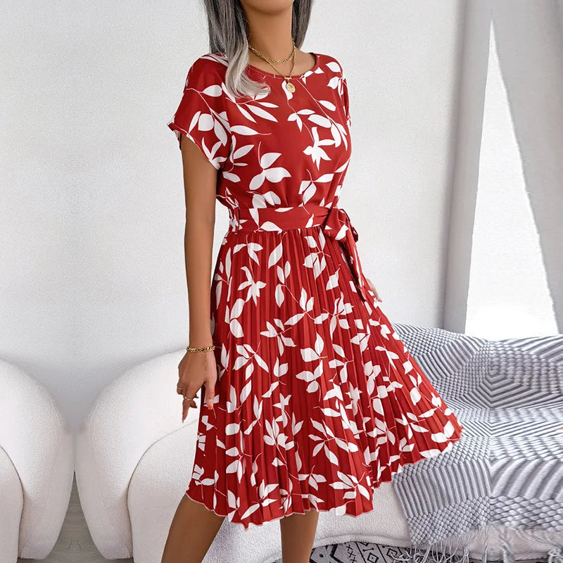 Andromeda - Floral Print Wrap Midi Dress