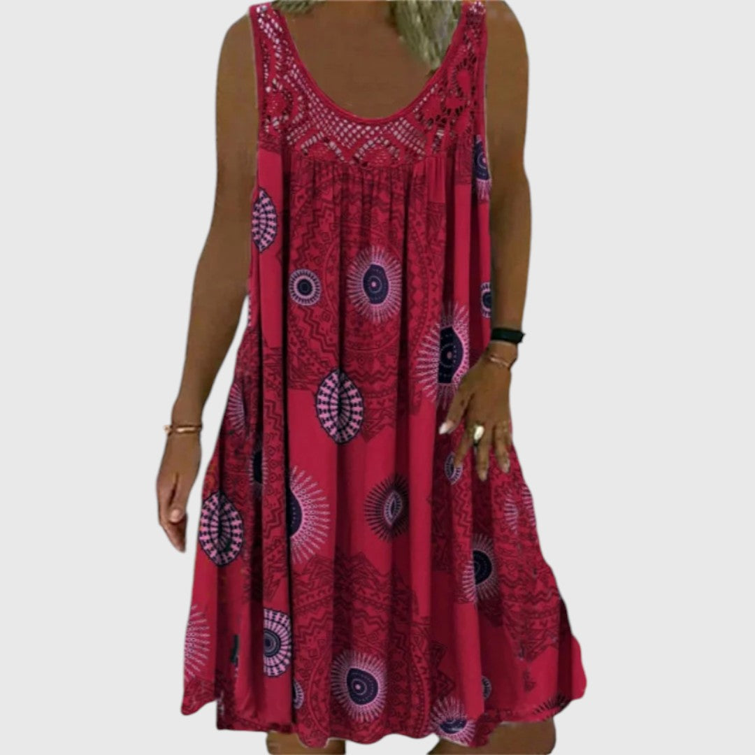 Iris - Ladies Sleeveless Comfortable Mini Dress