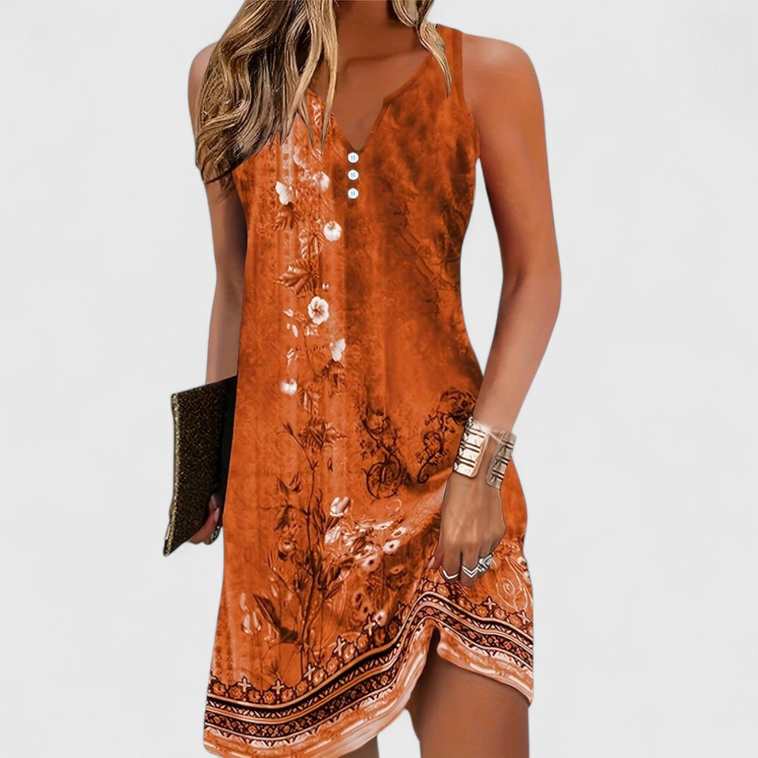 Cybele - Ladies Sleeveless Comfortable Mini Dress