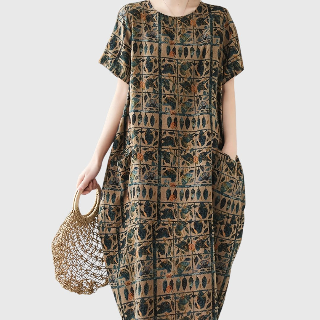 Ioneona - Elegant Tummy Covering Maxi Dress