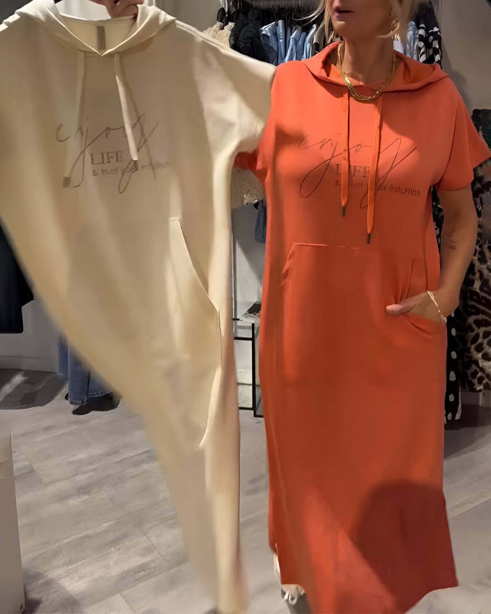 Penelope - Casual Hoodie Dress