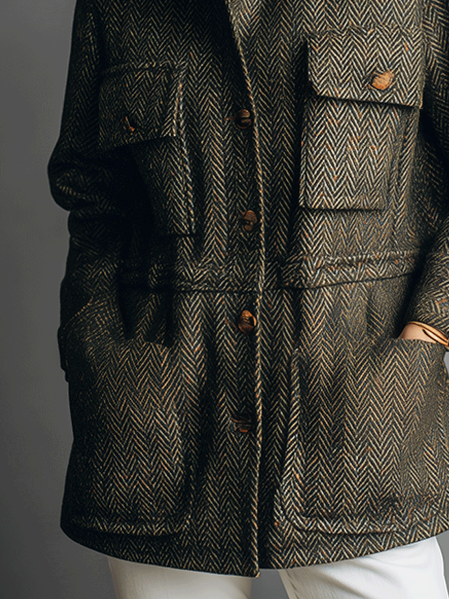 Everyday Fashion Olive Utility Wool Jacket